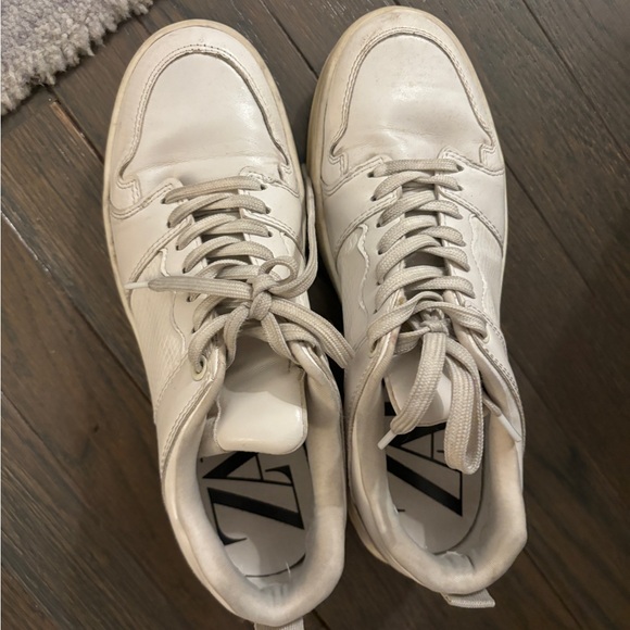 Zara white platform sneakers - Picture 3 of 6